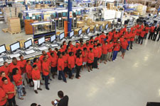 The new facility employs 115 workers.